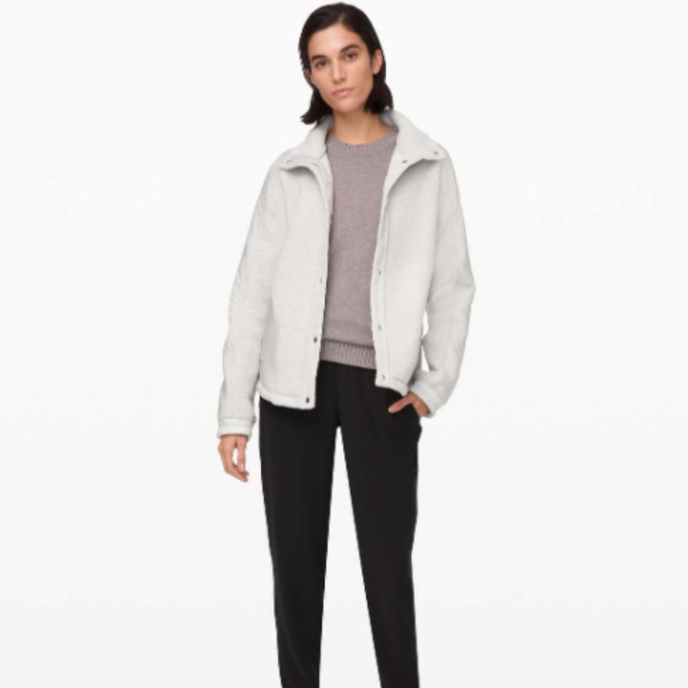 💜 NWT Lululemon Go Cozy Jacket (Heathered Ceramic) 💜